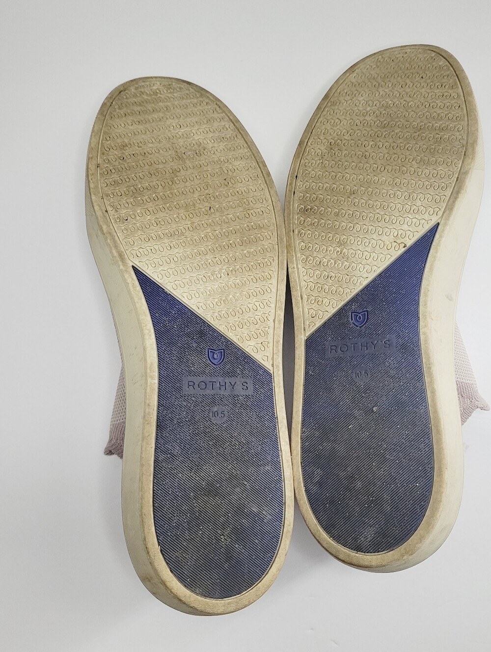 Rothy's The Chelsea Boots Size 10.5 Lilac Gray Knit Ankle Sneakers Sustainable - Picture 8 of 8